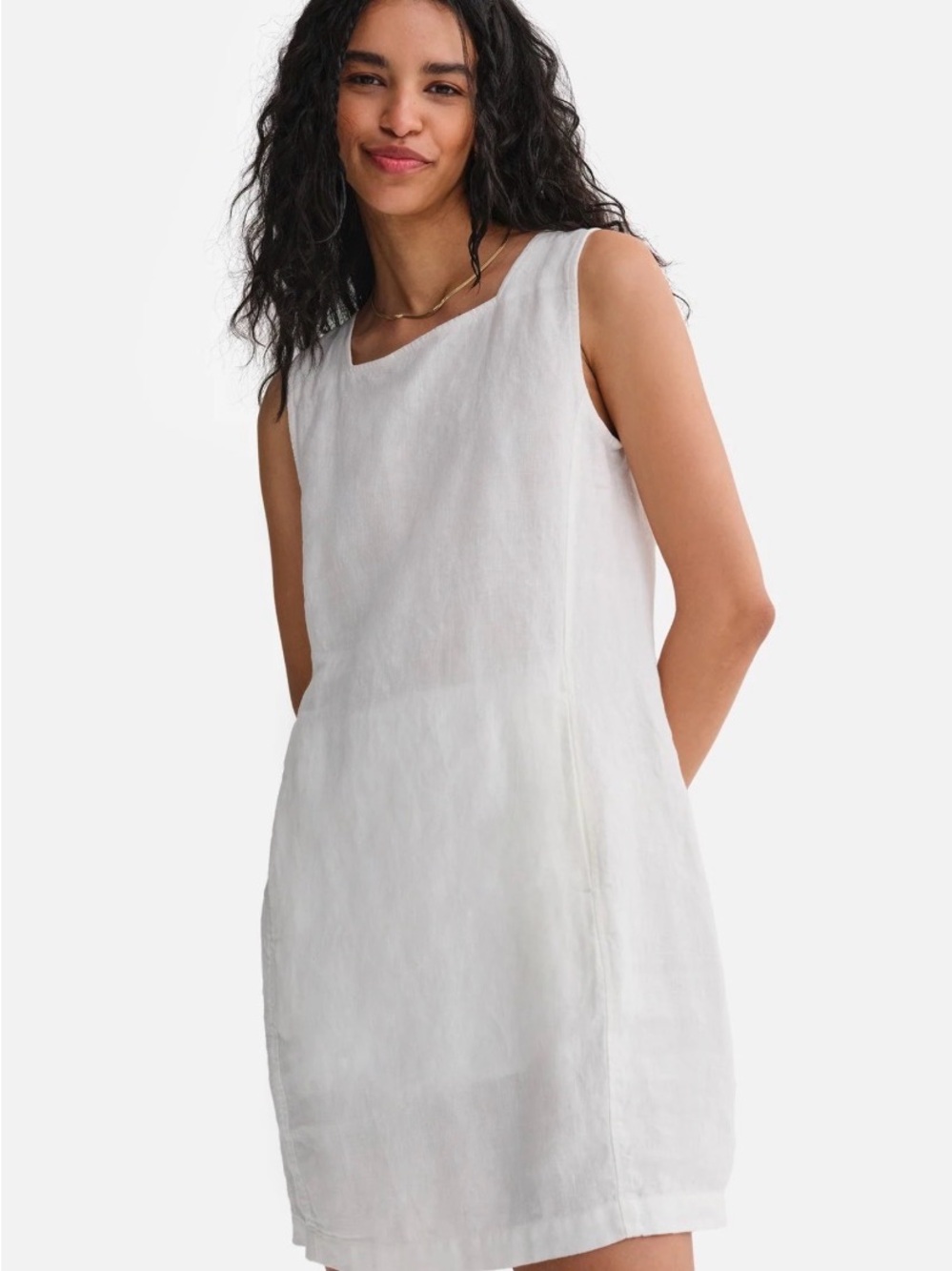 MATE the Label NWT Linen Sleeveless Shift Mini Dress